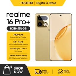 realme 16 Pro Plus 5G Smartphone 6.8" 144Hz AMOLED Display Snapdragon 7 Gen 4 Chipset 200MP Camera 50MP Periscope Telephoto NFC