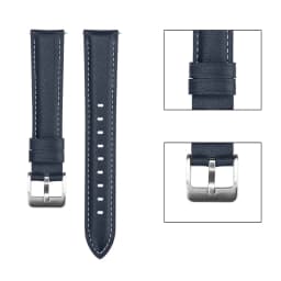 22mm 20mm Leather Band for Samsung Galaxy Watch 3 41mm 45mm Bracelet For Active 2 / Watch 4 Watch5 Watch6 Replacement Strap
