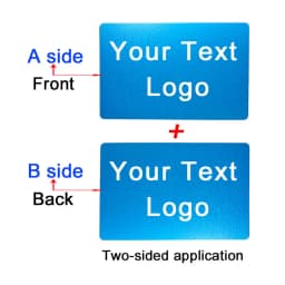 86x54x0.4mm Personalize Your Logo Text Aluminium Plate Custom Badge Adhesive Tape ID Door Wall Mailbox Business Card Name Tag