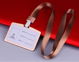 1Pcs Aluminum Alloy Work Name Card Holders Business Work Card ID Badge Lanyard Holder Men Women Metal ID Business Case