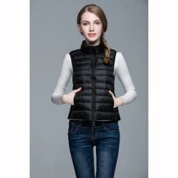 Slim Women Down Vests Spring Autumn Ultra Light Coat Sleeveless Duck Down Coat Stand-up Collar Waistcoat Portable Vest Female
