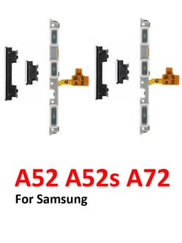 Phone Power Volume Button For Samsung Galaxy A52 A52s A72 LTE 5G New On Off Up Down External Key Internal Flex Cable Parts