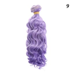 15*100cm Doll Hair High-Temperature Curly Wigs 1/6 1/4 1/3 Doll Mini Tresses Fashion Screw Periwig DIY Toy Toupee Accessories