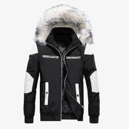 Hooded Down Parka Jackets Thick Male Warm Overcoat Fur Collar Outerwear Wool Liner Coat Winter New Men Warm Cotton Jacket Coats