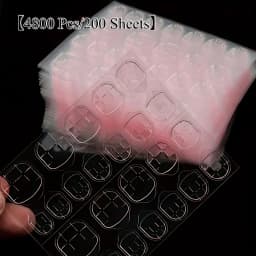 10 to 200 Sheets Nail Adhesive Tabs, Environmentally Waterproof Double-Side Nail Glue Sticker, For False Nails Press On Nails