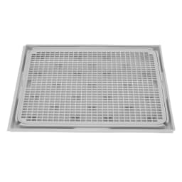 Cat Litter Box Mat 41x28x2cm Spacious Plastic Double Layer Washable Cat Litter Catcher Mat with Anti Slip Bottom Pet Supplies