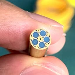 1piece 6mm Mosaic Pin for Knife Handle Decorative Rivets Colored Resin Filling Mosaics Rivets Nail Steel Tube Length 60mm