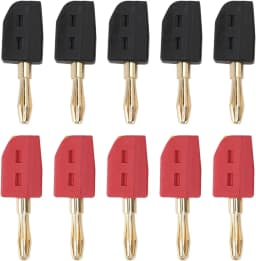 4mm Banana Plug High Current Quick Connect Gold-Plated 32A 10PCS Banana Connector