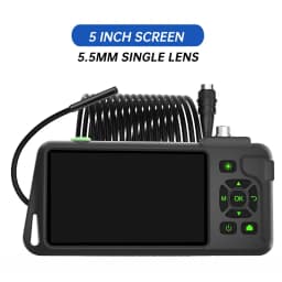 5''IPS Screen Industrial Endoscope Video Autofocus Camera HD1080P Single Dual Triple Lens Pipe Inspection Borescope Waterproof