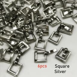 6PCS 7*8MM Mini Tri-glide Buckle Belt Buckle Doll Bag Buckles Ultra-small Diy Doll Buckle Shoes Clothes Accessories