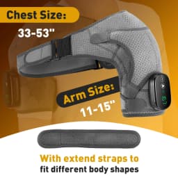 Electric Shoulder Heating Pad 3-Speed Vibration Muscle Relax Belt Thermal Massager Shoulder Neck Health Care Support Brace