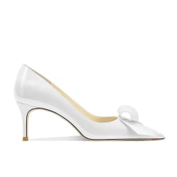 Bow High Heels Women's New Sweet Pointed Stiletto Comfortable Patent Leather Women's Shoes