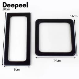 1/2Pcs Deepeel 14/20cm Wooden Handles Square Purse Frame for Making Woven Handbag DIY Bag Parts Crafts Hardware Accessories