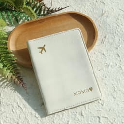 Customized Name PU Leather Travel Passport Gilding Letters Protective Case Personalized Thickened Passport Holder Case
