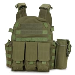kaevixdio 6094 Outdoor Tactical CS Game Body Armor Hunting Nylon Pouch Molle Plate Carrier Airsoft Accessories Gear Combat Vest
