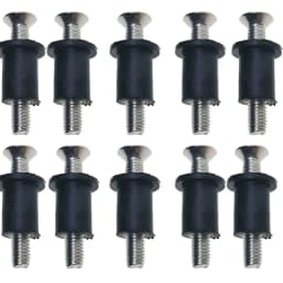 Marine Boat M5 Rubber Well Nut Kit Stainless Steel Screw Fixing Nuts for Kayak Canoe Inflatable Fishing Boat Dinghy