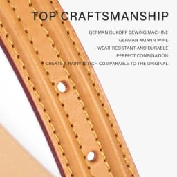 CRAZYSMITH Vachetta Leather Bag Strap Replacement for LV VIVA CITE PM MM Top Layer Cowhide Underarm Crossbody Purse Strap Bag