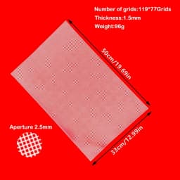 White Plastic Mesh Cloth Bag Rug Thread Hook Craft Supplies DIY Handcraft Latch Hook Accessory Hook Crafts Durable Grid About