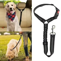 1/2pcs Dog Car Seatbelt Headrest Restraint Adjustable Reflective Pet Safety Seat Belt Clip Buckle Tether Large Medium Small Dogs