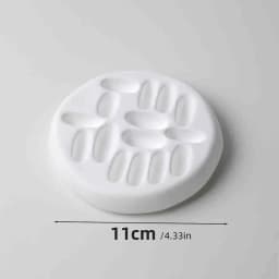 Gypsum white ring display stand holder ,Jewelry organizer props . couple ring display holders case , creative earrings box
