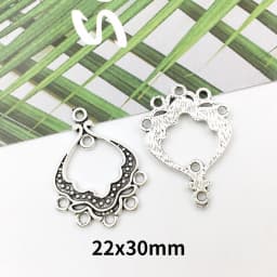 20PCS Retro Ethnic Hanging Head Earrings Connector For Jewelry Making Bracelet Necklace Connecting Link DIY Accessories Supplies