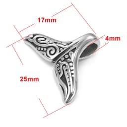 Stainless Steel Charms Fishtail Hole 5mm 4mm for Jewelry Making Accessories Bracelet Hook DIY Necklace Clasps Findings