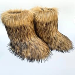 New Woman Boots High Boots Over-the-knee Fur Snow Boots Women's Fashion Warm Wool-like Boots Plus Velvet Padded Winter Boots