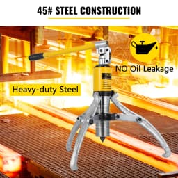 SucceBuy 15T Hydraulic Gear Puller Adjustable 3 Jaws Wheel Bearing Puller Separator Drawing Machine Wheel Bearing Removal Tool