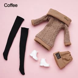 Clothes Suit for 30cm Fat Doll Boy's and Girl's High Collar Knitted Sweater Hat Stocking Set Doll's Accessories DIY Dress Up Toy