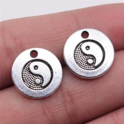 10pcs Enamel Kung Fu Tai Chi Charms Pendants For Necklaces Earrings DIY Making Yin Yang Charms Handmade Jewelry Findings