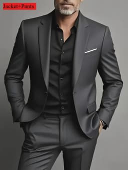 2 Pieces Extra Large Size Suits For Men Wedding Groom Tuxedos Prom Sets Business Male Blazer Trajes De Hombre