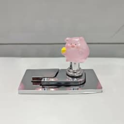 Cute Luminous Pig Toilet Presser Water Tank Buttons Protector Multi-useful Furniture Handle Home Bathroom Accessories