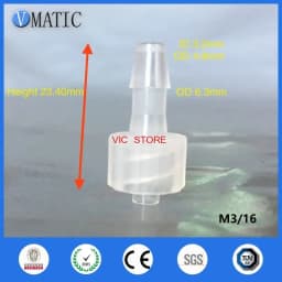 ‌Polypropylene Luer Lock Connector 10Pcs | 1/16'' Barbed Female Tapered Fitting for Syringe/Lab | Free Shipping