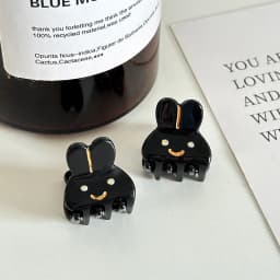 2pcs/set Acetate Mini Hair Claw Clip Small Size Cute Sweet Rabbit Animal Geometric Hair Clips Side Pins Women Hair Accessories