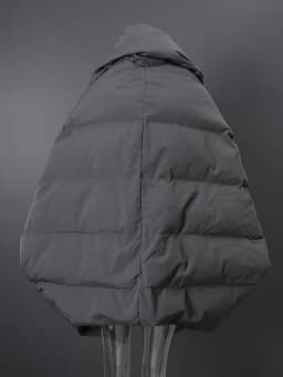 EAM Gray Big Size Keep Warm Down Jacket New Long Batwing Sleeve Warm Women Parkas Fashion Tide Autumn Winter 2026 CPG4506