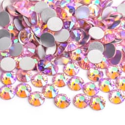SS16 SS20 SS30 Glitter Rhinestone Crystal AB Non Hot Fix Flat back Rhinestone Apparel for Nail Art Fabric Garment