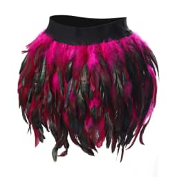 Irregular Dance Skirt Gothic Festival Carnival Party Dance Summer Women's Fashion Feather Skirt Bar Jazz Multi-color Short Skirt