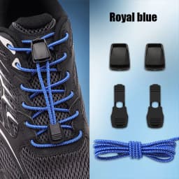 Elastic No Tie Shoelaces with Lock Buckle Stretch Quick Lace System for Sneakers Running Sports Shoes Adults Kids