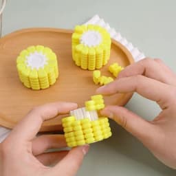3D Printed Corn Fun Magic Cube Tetris Jigsaw Puzzle Toys Creative Stress Relief Unlock Brain Burning Teaser Desktop Novelty Gift