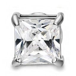 1Pc Crystal Magnetic Ear Stud Clip Earrings for Men and Women Punk Round Zircon Magnet Earrings Non Piercing Jewelry