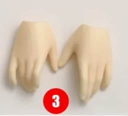 BJD Hands 1/4 Applies To The Hand Shape of The Minifee Resin Ball Jointed Doll Accessories Figures Toy