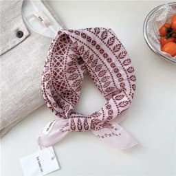 56cm Print Geometric Pattern Headscarf Scarf Square Scarves Kerchief Neckerchief Bandanas Neck Wraps Hair Ribbon Band Headband