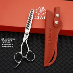 HISADA Left Hand Hair Scissors 5.5 inch Barber Shop Exclusively for Hairstylists VG10 Material Barber Tools