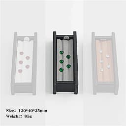 Wholesale large multi-digit gem storage box diamond display box V Groove colorful gems Box PortableGem Display Tray with Lid