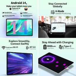 Teclast P50S Set Tablets PC 11'' TDDI Max.12GB RAM 128GB ROM Unisoc T606 Octa Core Android 14 Widevine L1 8000mAh 13MP+5MP