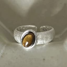 VENTFILLE 925 Sterling Silver Metal Flower Shell Geometric Rings For Women French Retro Romantic Open Thai Silver Rings