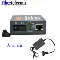 Media Converter HTB-3100 Fiber Optical Single Mode Single Fiber SC Port 25KM External Power Supply 10/100M