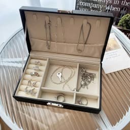 Big Size Large Capacity Dustproof Jewelry Box with Lock Earrings Necklace Ring Storage Packaging Display Boxes for Women