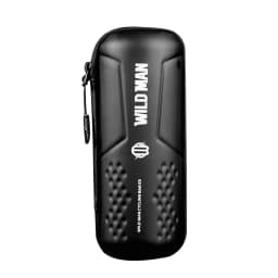 WILD MAN E3 Bicycle Bottle Cage Tool Case PU Hard Shell Zipper Storage Pouch Mesh Organizer Cycling Repair Bag Case Only