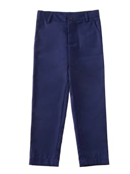 Tween Boy Back To School Season Black Single Breasted Long Pants, Boy Youth School Uniforms